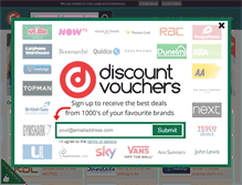 Tablet Screenshot of discountvouchers.co.uk
